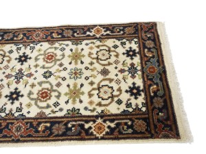 Cream Floral 2'6X23'4 Chobi Oriental Runner Rug