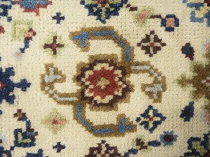 Cream Floral 2'6X23'4 Chobi Oriental Runner Rug