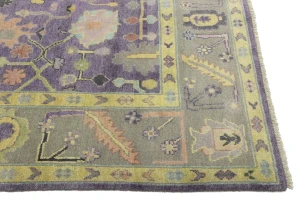 Floral Colorfast 8X10 Oushak Chobi Oriental Rug