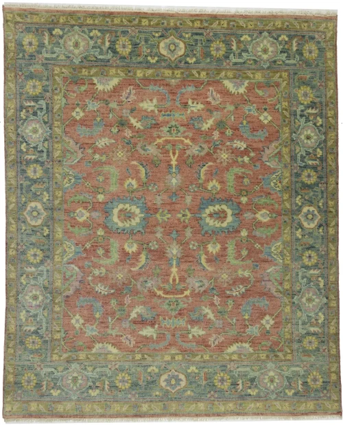 Floral Colorfast 8X10 Oushak Chobi Oriental Rug