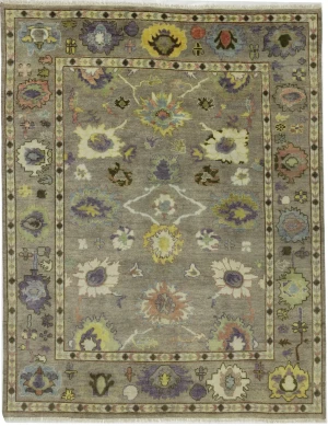 Floral Colorfast 8X10 Oushak Chobi Oriental Rug