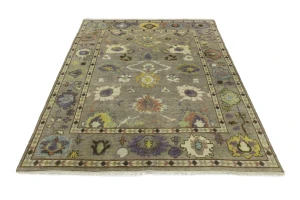 Floral Colorfast 8X10 Oushak Chobi Oriental Rug