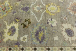 Floral Colorfast 8X10 Oushak Chobi Oriental Rug