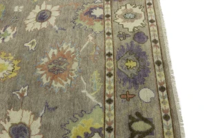Floral Colorfast 8X10 Oushak Chobi Oriental Rug