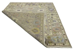 Floral Colorfast 8X10 Oushak Chobi Oriental Rug