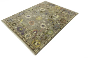 Floral Colorfast 8X10 Oushak Chobi Oriental Rug