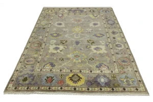 Floral Colorfast 8X10 Oushak Chobi Oriental Rug