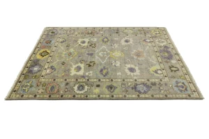 Floral Colorfast 8X10 Oushak Chobi Oriental Rug