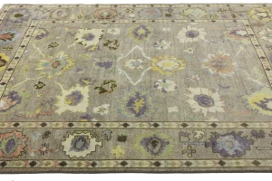 Floral Colorfast 8X10 Oushak Chobi Oriental Rug