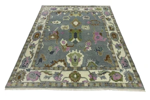 Floral Colorfast 8X10 Oushak Chobi Oriental Rug