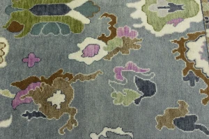 Floral Colorfast 8X10 Oushak Chobi Oriental Rug
