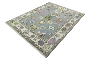 Floral Colorfast 8X10 Oushak Chobi Oriental Rug