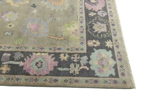 Floral Colorfast 9X12 Oushak Chobi Oriental Rug