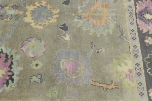 Floral Colorfast 9X12 Oushak Chobi Oriental Rug