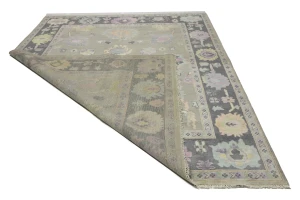 Floral Colorfast 9X12 Oushak Chobi Oriental Rug