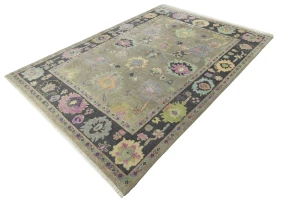Floral Colorfast 9X12 Oushak Chobi Oriental Rug