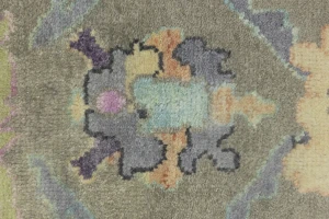 Floral Colorfast 9X12 Oushak Chobi Oriental Rug