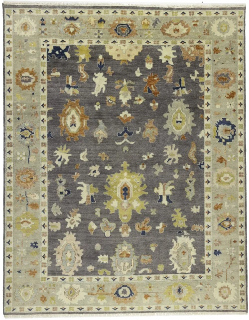 Floral Colorfast 9'5X12 Oushak Chobi Oriental Rug