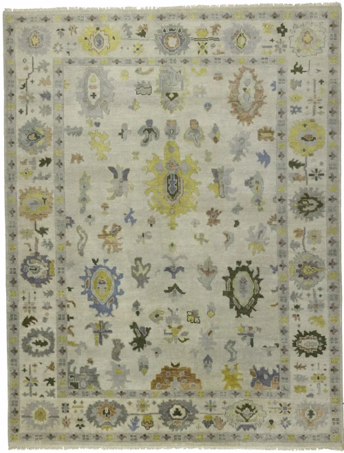 Floral Colorfast 9X12 Oushak Chobi Oriental Rug