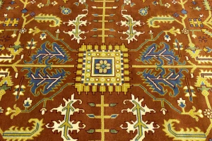 Orange Floral 12X15 Indo-Mahal Oriental Rug
