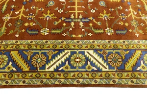 Orange Floral 12X15 Indo-Mahal Oriental Rug