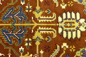 Orange Floral 12X15 Indo-Mahal Oriental Rug