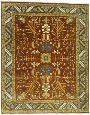 Orange Floral 12X15 Indo-Mahal Oriental Rug