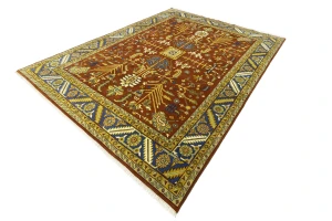 Orange Floral 12X15 Indo-Mahal Oriental Rug