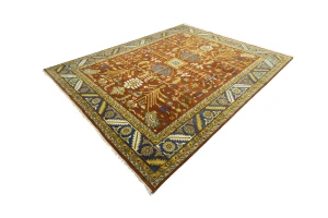 Orange Floral 12X15 Indo-Mahal Oriental Rug