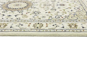 Cream Floral 3X4 Indo-Nain Oriental Rug