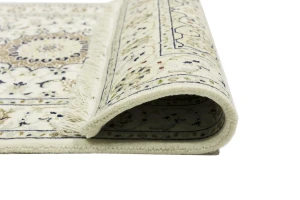 Cream Floral 3X4 Indo-Nain Oriental Rug