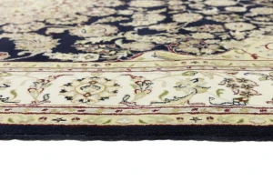 Cream Floral 7X10 Indo-Nain Oriental Rug