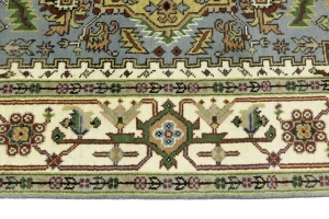 Light Gray Geometric 8X10 Heriz Serapi Oriental Rug