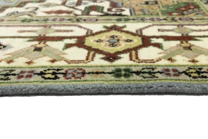 Light Gray Geometric 8X10 Heriz Serapi Oriental Rug