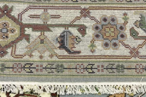 Light Gray Geometric 8X10 Heriz Serapi Oriental Rug