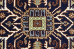 Cream Geometric 8X10 Heriz Serapi Oriental Rug
