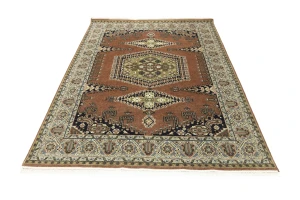 Rust Tribal 8X10 Indo-Viss Oriental Rug