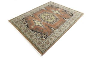 Rust Tribal 8X10 Indo-Viss Oriental Rug