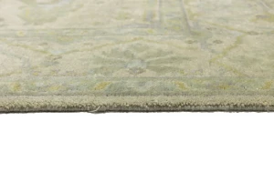 Beige Floral 8X10 Oushak Oriental Rug