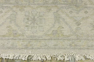 Beige Floral 8X10 Oushak Oriental Rug