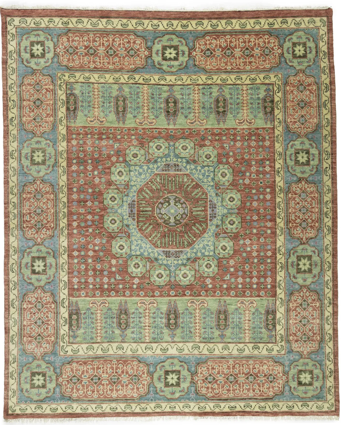 Red Geometric 8X10 Mamluk Oriental Rug