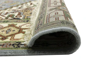 Khaki Floral 8X10 Oushak Chobi Oriental Rug