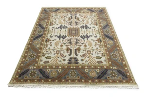 Cream Floral 8X10 Indo-Mahal Oriental Rug