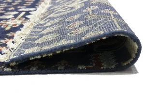 Dark Navy Floral Tribal 8X10 Oriental Rug
