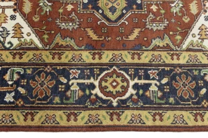 Rust Floral 8X10 Heriz Serapi Oriental Rug
