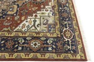 Rust Floral 8X10 Heriz Serapi Oriental Rug