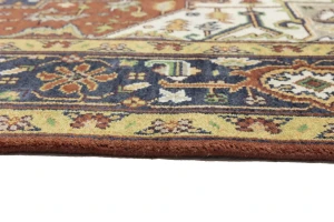 Rust Floral 8X10 Heriz Serapi Oriental Rug