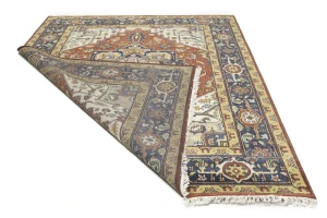 Rust Floral 8X10 Heriz Serapi Oriental Rug