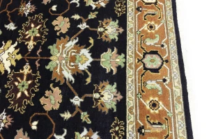 Dark Purple-navy Floral 8X10 Indo-Mahal Oriental Rug