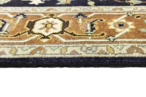 Dark Purple-navy Floral 8X10 Indo-Mahal Oriental Rug